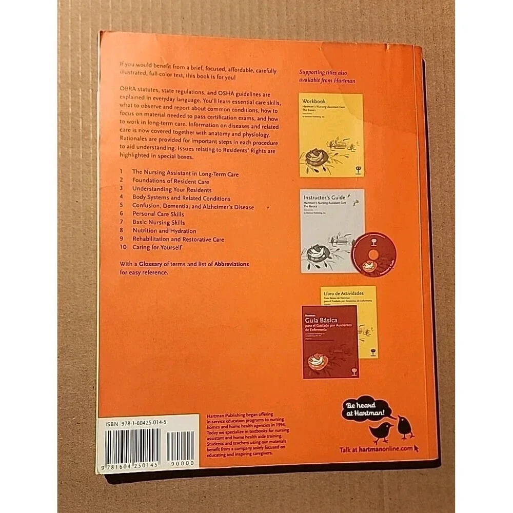 Hartman's Nursing Assistant Care The Basics by Hartman Publishing